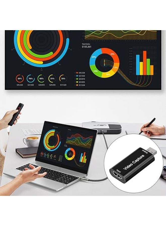 USB 2.0 to HDMI Video Capture Card 1080P 30Hz Device for Live Streaming Recording - Image 3