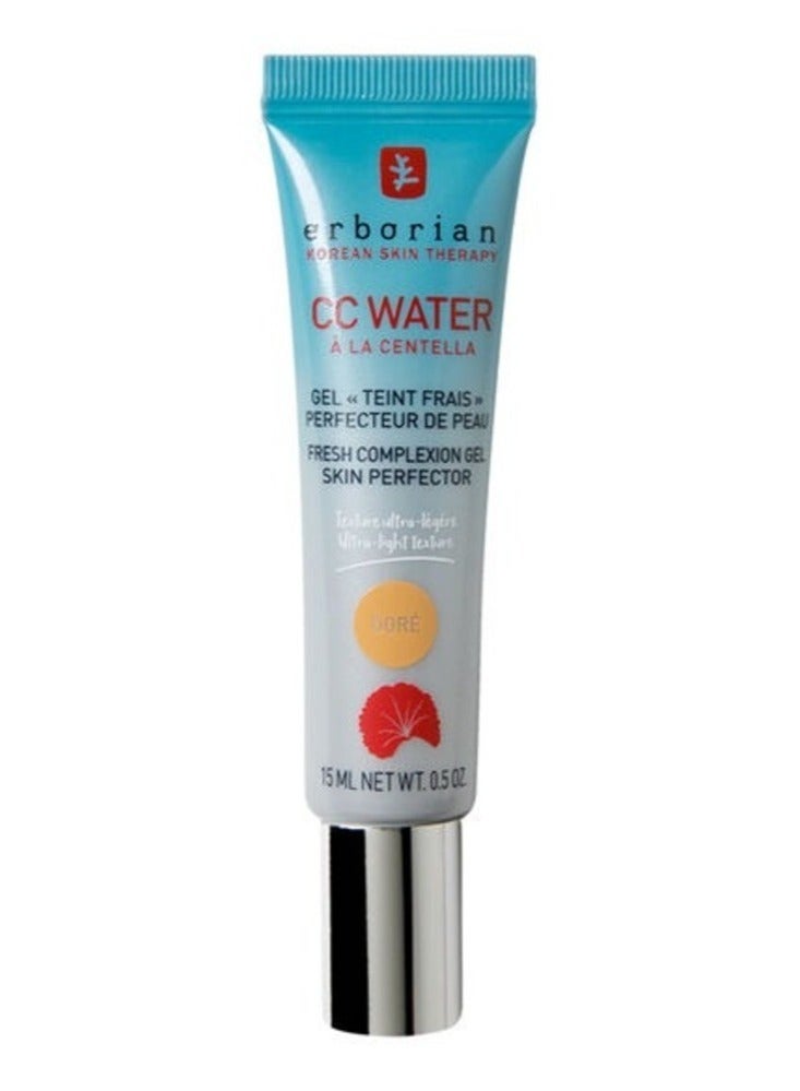 erborian Erborian CC Water Centella Gel Doré 15ml - Hydrating & Radiance-Boosting Skin Perfector  - Image 1