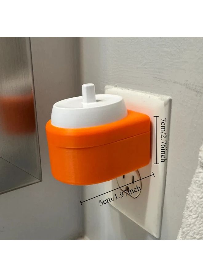 White Electric Toothbrush Charger Stand Wall Mounted Bathroom Organizer Paper Holder - Image 4