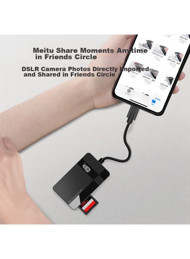 Chuanyu Usb/typec Multifunctional Card Reader 3.0 High-speed Supports Cf/sd/tf/ms Camera, Surveillance Recorder Storage Card For Computer, Apple 15/ipad/android Smartphone - Image 3