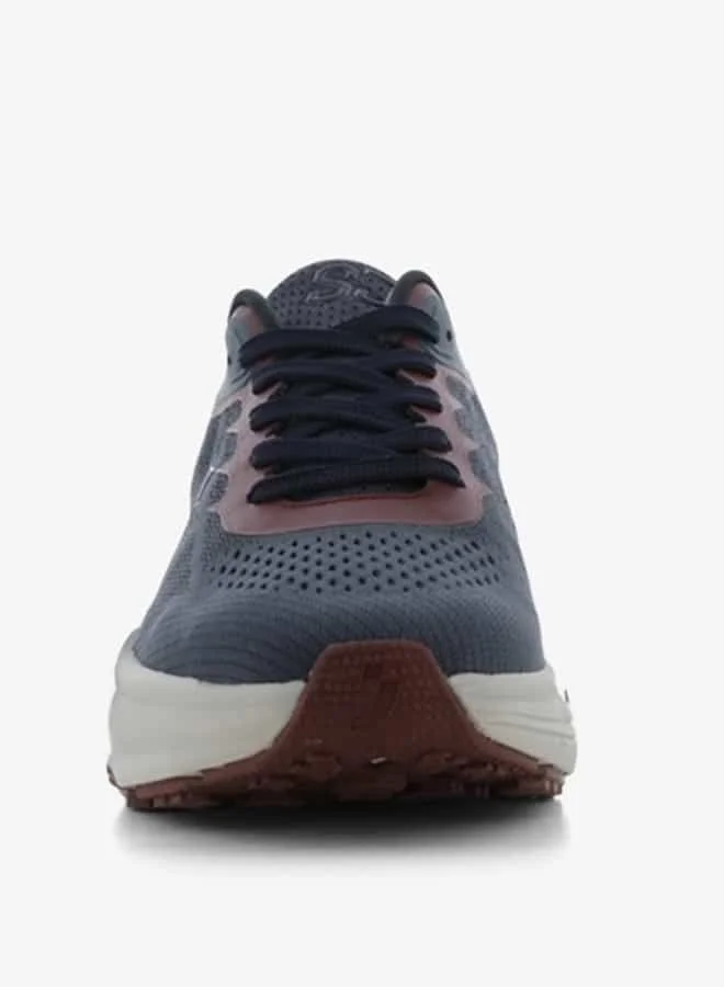 اس جي Men's Logo Detail Lace-Up Low Ankle Sneakers