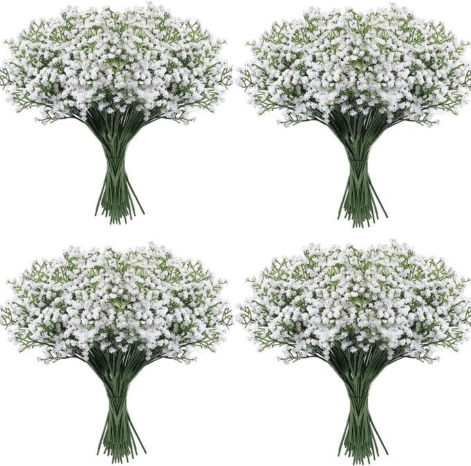 Babys Breath Artificial Flowers30 Pcs Gypsophila Real Touch Flowers for Wedding Party Home Garden Decoration