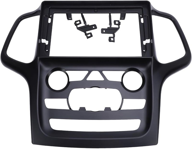 10 بوصة لوحة راديو السيارة مزدوجة الدين من ABS باللون الأسود لسيارات 2014-2017 بدون حزمة الأسلاك - Image 2