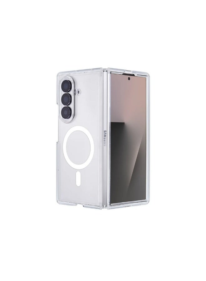 بروتيكت جراب شفاف مغناطيسي لهاتف Samsung Galaxy Z Fold 8 Ultra، متوافق مع MagSafe، غطاء حماية نحيف من البولي كربونات (PC) الشفاف، مقاوم للاصفرار، مقاوم للصدمات، شفاف بالكامل - Image 2