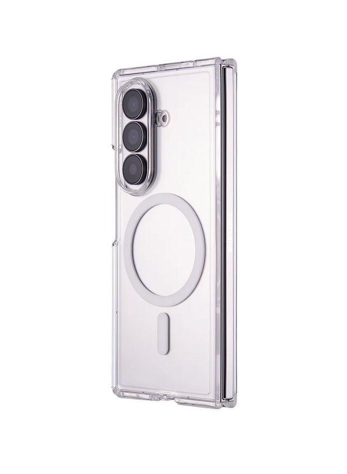 بروتيكت جراب شفاف مغناطيسي لهاتف Samsung Galaxy Z Fold 8 Ultra، متوافق مع MagSafe، غطاء حماية نحيف من البولي كربونات (PC) الشفاف، مقاوم للاصفرار، مقاوم للصدمات، شفاف بالكامل - Image 1
