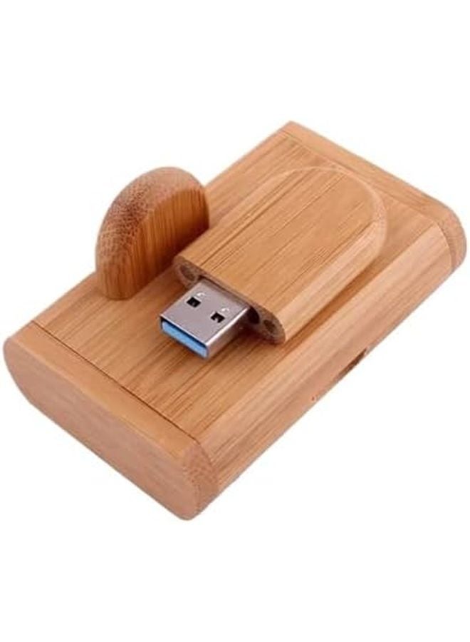 Wooden USB 3 0 Flash Drive 128GB Pen Drive Carbonized with Box 8GB Memory Stick - Image 1
