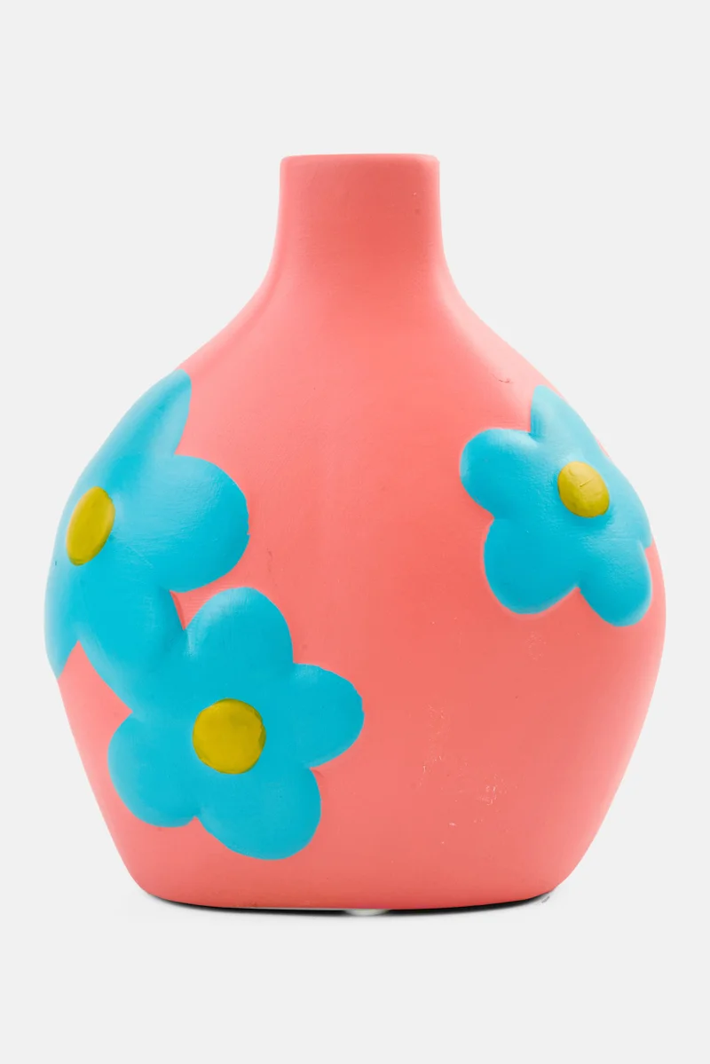 موي موتشو فازة زهور سيراميك وردي