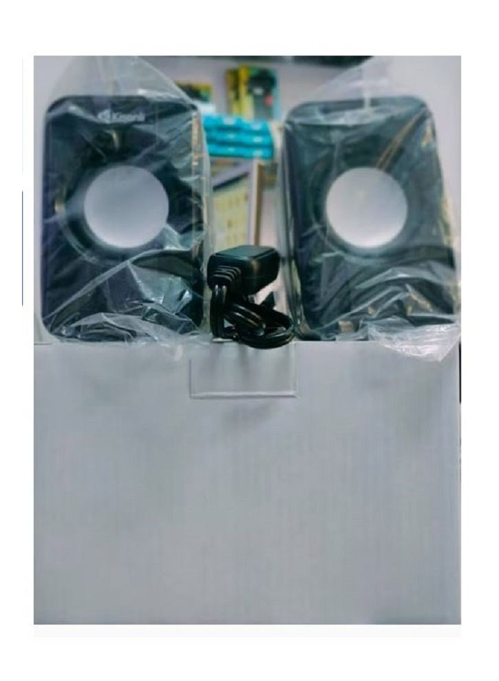 Kisonli Speaker System 2.0Speaker Rated Power 3W*2 Maximum Power 3.5W S-444 Black - Image 2