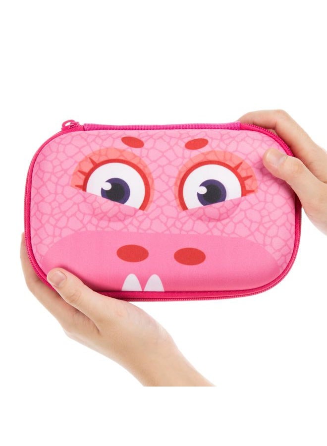 ZIPIT Wildlings Pencil Box for Girls | Pencil Case for School | Organizer Pencil Bag | Large Capacity Pencil Pouch (Pink) - Image 5