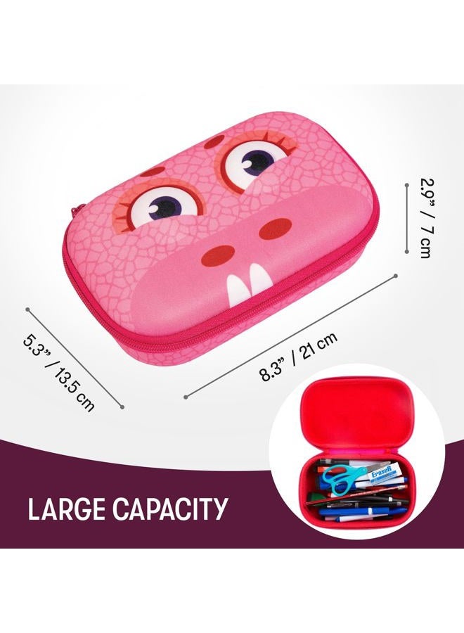 ZIPIT Wildlings Pencil Box for Girls | Pencil Case for School | Organizer Pencil Bag | Large Capacity Pencil Pouch (Pink) - Image 2