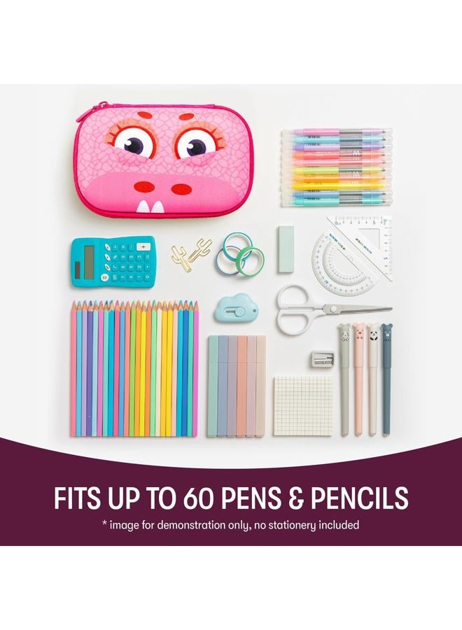 ZIPIT Wildlings Pencil Box for Girls | Pencil Case for School | Organizer Pencil Bag | Large Capacity Pencil Pouch (Pink) - Image 4