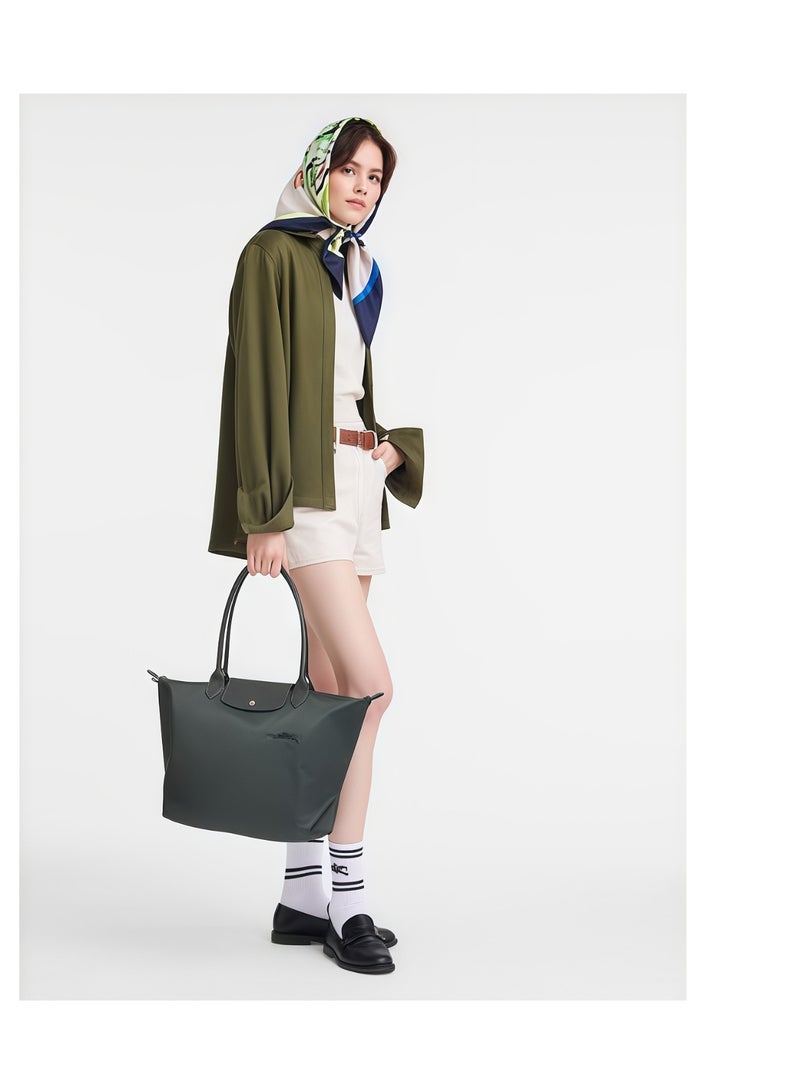 لونج شامب حقيبة نسائية متوسطة، حقيبة تسوق، حقيبة كتف، حقيبة بتصميم كلاسيكي - Image 2