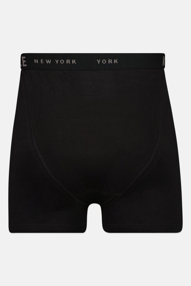 Kenneth Cole Men 3 Pair Brand Logo Boxer Briefs, Black - Image 5