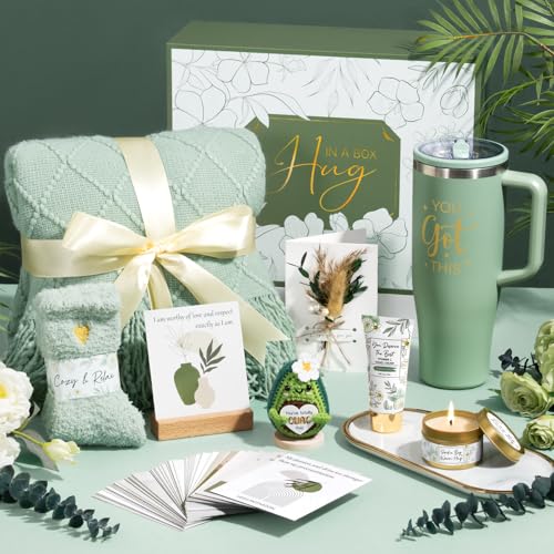 Qinline Mothers Day & Birthday Gifts for Women, Get Well Soon Care Package After Surgery & Cancer, Luxury Sympathy Self Care Basket, Inspirational Thinking of You Feel Better Spa Gift Set for Mom Her Friends - Image 4