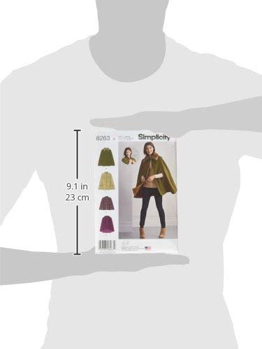 Simplicity 8263 Women's Cape and Capelets Sewing Patterns, Sizes XS-XL - Image 4