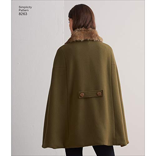 Simplicity 8263 Women's Cape and Capelets Sewing Patterns, Sizes XS-XL - Image 2