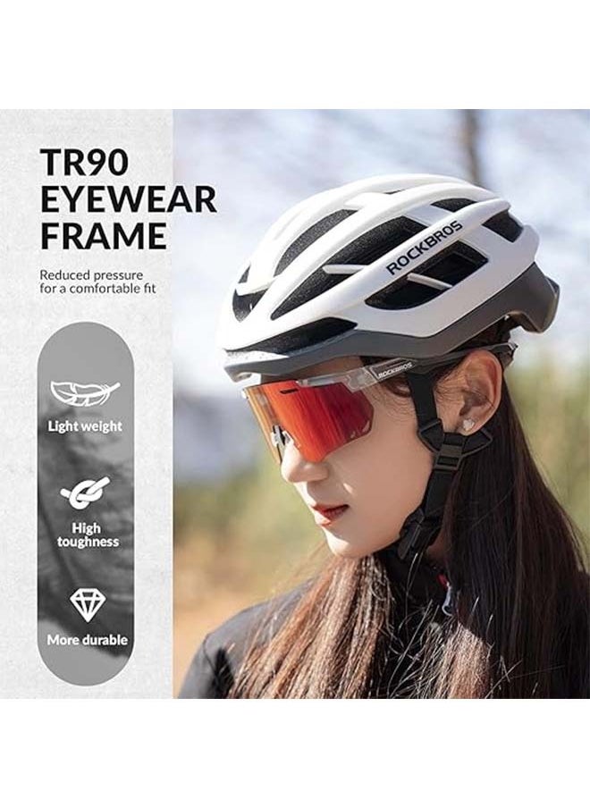Rockbros Cycling Glasses, Photochromic Sports Sunglasses For Men Woman, Uv Protection Biking Sunglasses  - Image 2