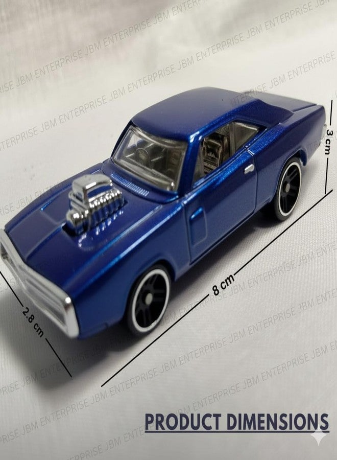 JBM ENTERPRISE Classic Die-Cast Metal Sports Car Toy – Premium Vintage Vehicle Model with, Realistic Detailing, Alloy Wheels & Smooth Finish for Kids, Collectors & Gift Purpose (Blue) (Pack of 1) - Image 2