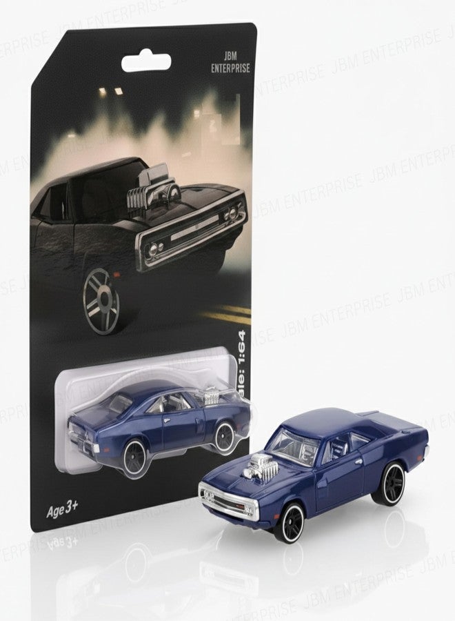 JBM ENTERPRISE Classic Die-Cast Metal Sports Car Toy – Premium Vintage Vehicle Model with, Realistic Detailing, Alloy Wheels & Smooth Finish for Kids, Collectors & Gift Purpose (Blue) (Pack of 1) - Image 1
