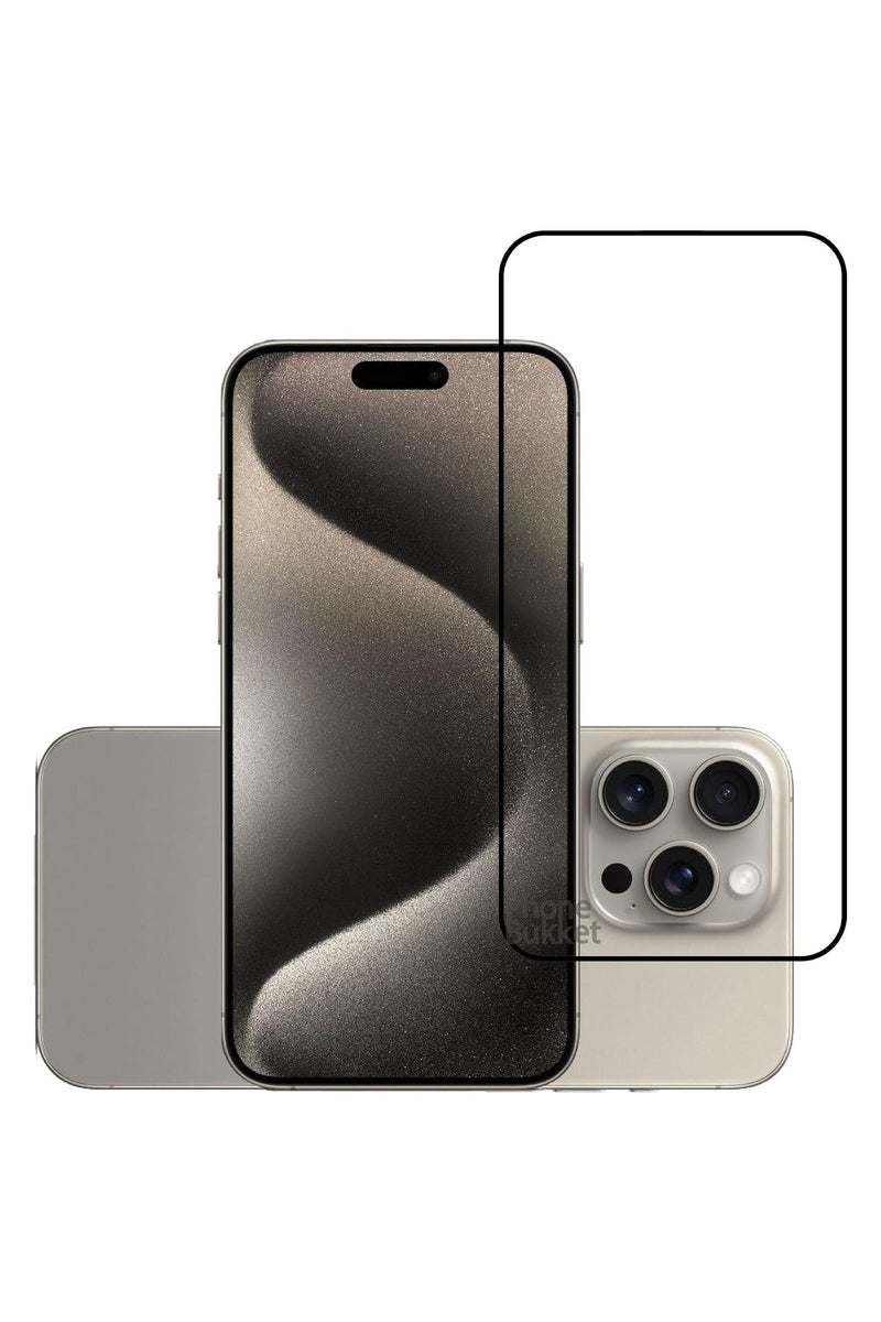 Deer IPhone 15 Pro Max Deer ESD Anti Static 9H Premium Tempered Glass Screen Protector With Back Frame - Image 2