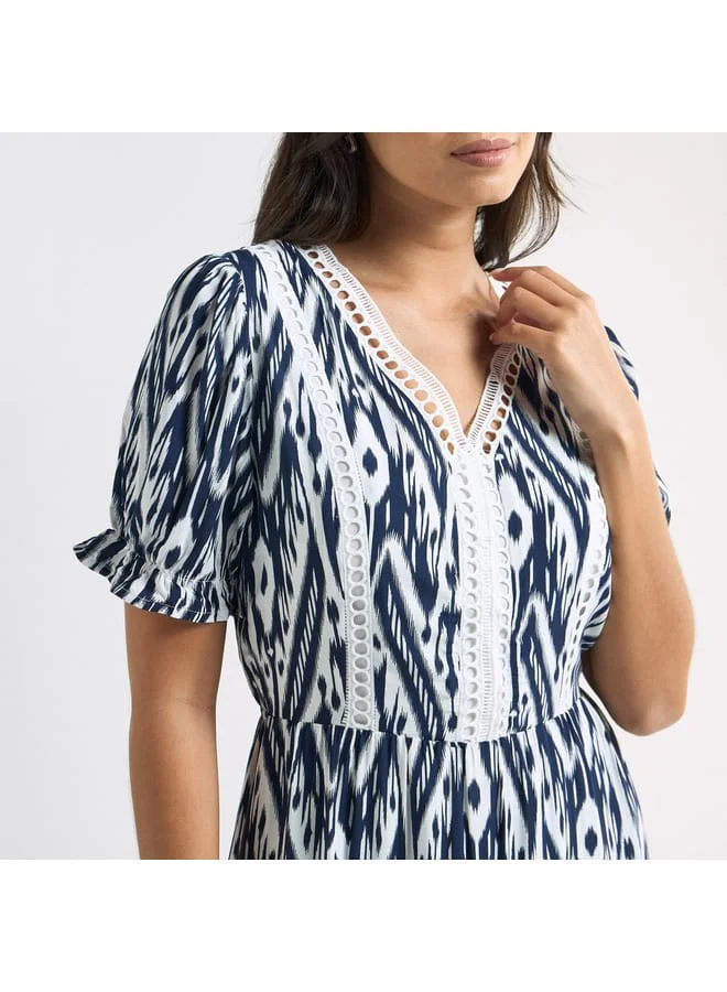 Splash FAV Printed Midi Dress