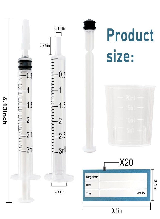 ISOPEN 50 Colostrum Collector Kits Include 3ml Colostrum Syringe with Cap, Sticker, Clear ziplock Bag and a Measuring Cup - Image 2
