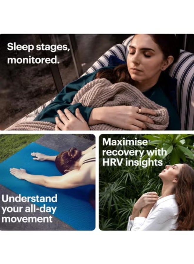 Ring AIR - Advanced Sleep-Tracking Wearable, HRV, Heart Rate  Temperature Monitoring, Track Workout, Movement  Recovery, Water Resistant up to 100 m(Size 10) - Image 3