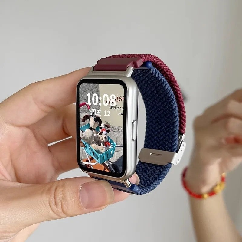 Bluejw Nylon Woven Replacement Watch Band Strap for Huawei Watch Fit 2 - Fashionable Bracelet - Image 1