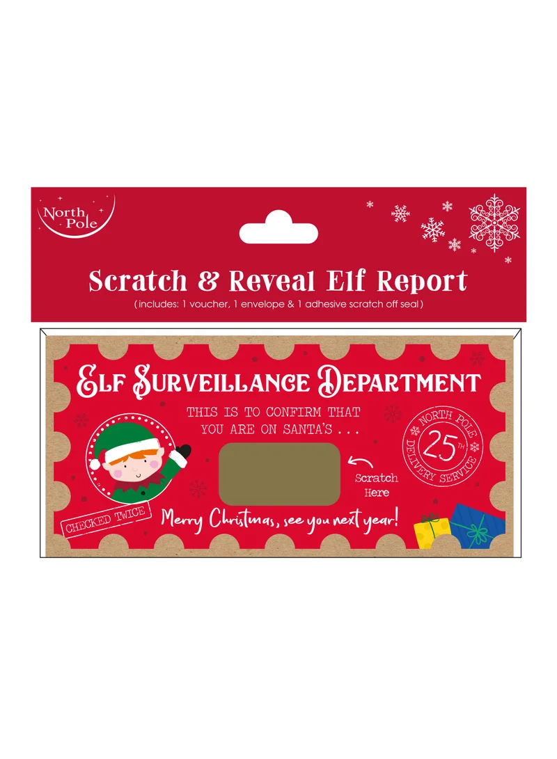 EuroWrap Nice List Elf Scratch Certificate