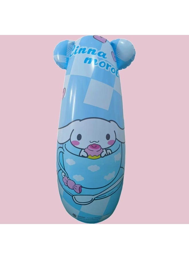 Large Inflatable PVC Thickened Cartoon Dinosaur Toy For Children Aged 3-7 Non Toxic Biodegradable Safe Fun Playtime-Color:Extra Large Thickened Blue Cinnamon Dog  - Image 1