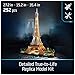4D Build Architect Series Eiffel Tower 3D Model Kit with LED Lights Desk Dcor Adult Puzzles Easter Gift 3D Puzzles for Adults  Teens 252 Pieces for Ages 12  Up - Image 4