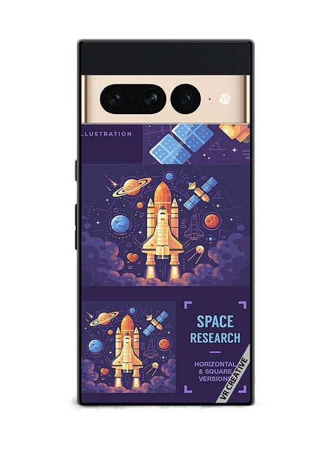 Protective Case Cover For Google Pixel 7 Pro Space Research Design Multicolour
