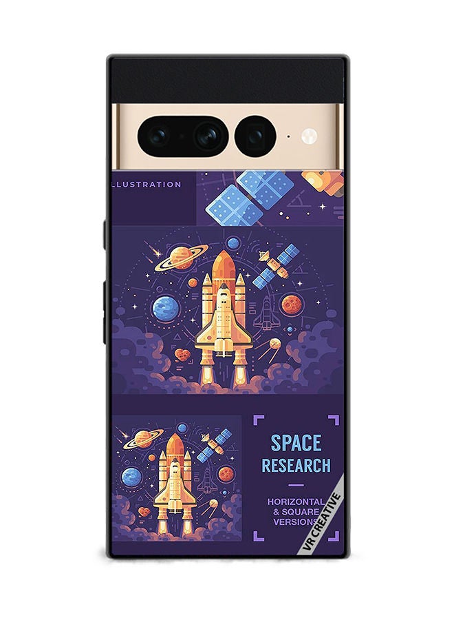 Protective Case Cover For Google Pixel 7 Pro Space Research Design Multicolour
