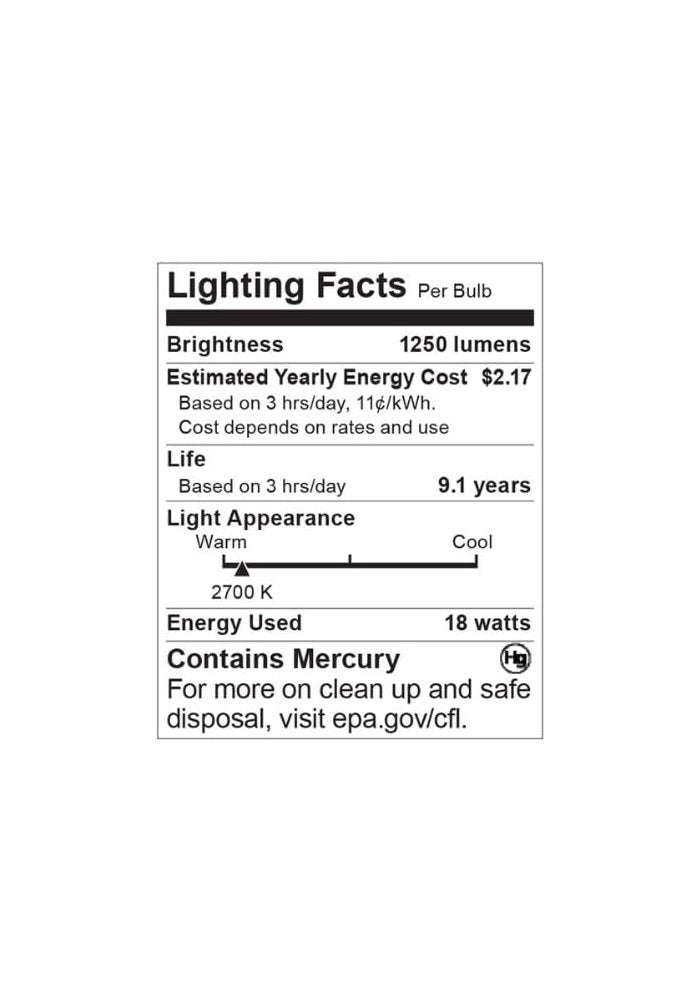 Satco S8333 2700K 18-Watt G24q-2 Base T4 Quad 4-Pin Compact Fluorescent Tube - Image 2