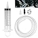 Ojeemii Brake Bleeder Kit Hydraulic Disc Brake Bleeding Kit Motorcycle Brake Bleed Kit Includes 100ML Syringe 50cm Hose and Brake Bleeder Hose Kit for Motorcycle Cars Brake System Repair Maintenance - Image 2
