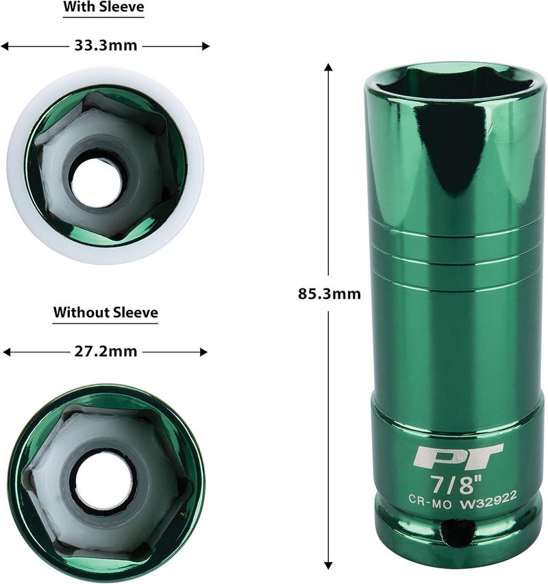 Performance Tool W32922 1/2-Inch Impact Drive 7/8-Inch Thin Wall Socket , Green - Image 3