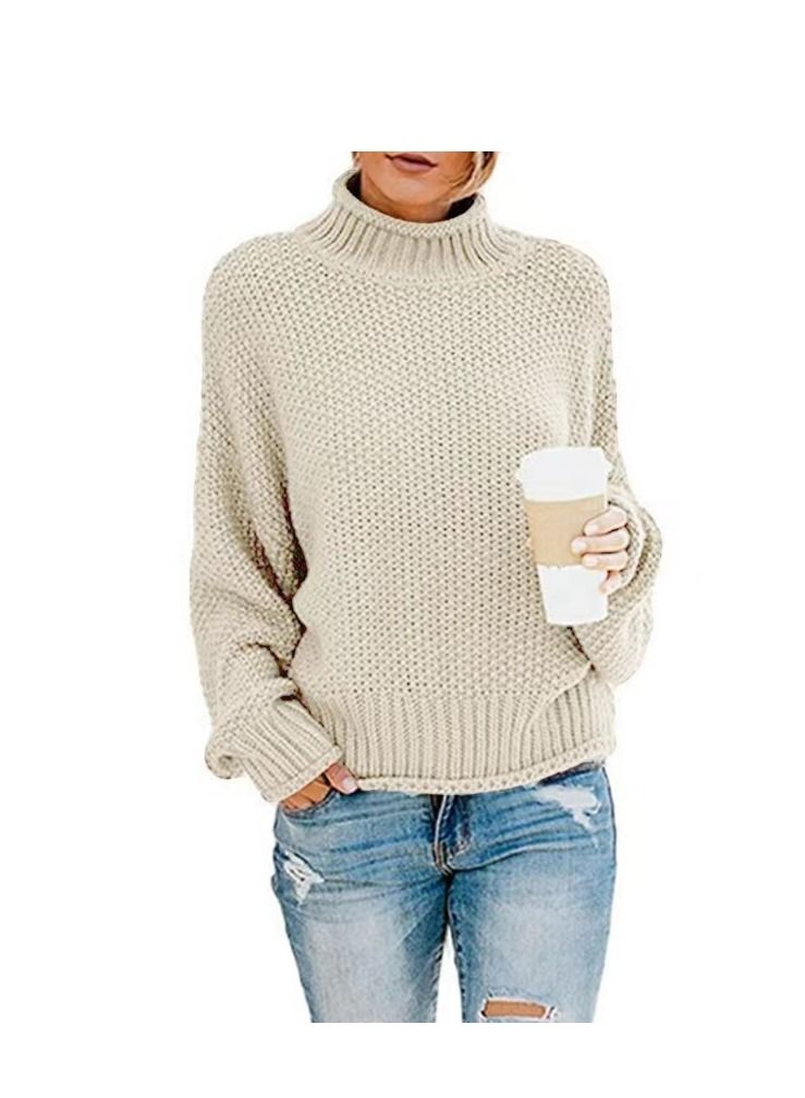 Loquat Casual Fashion Solid Color Sweater 