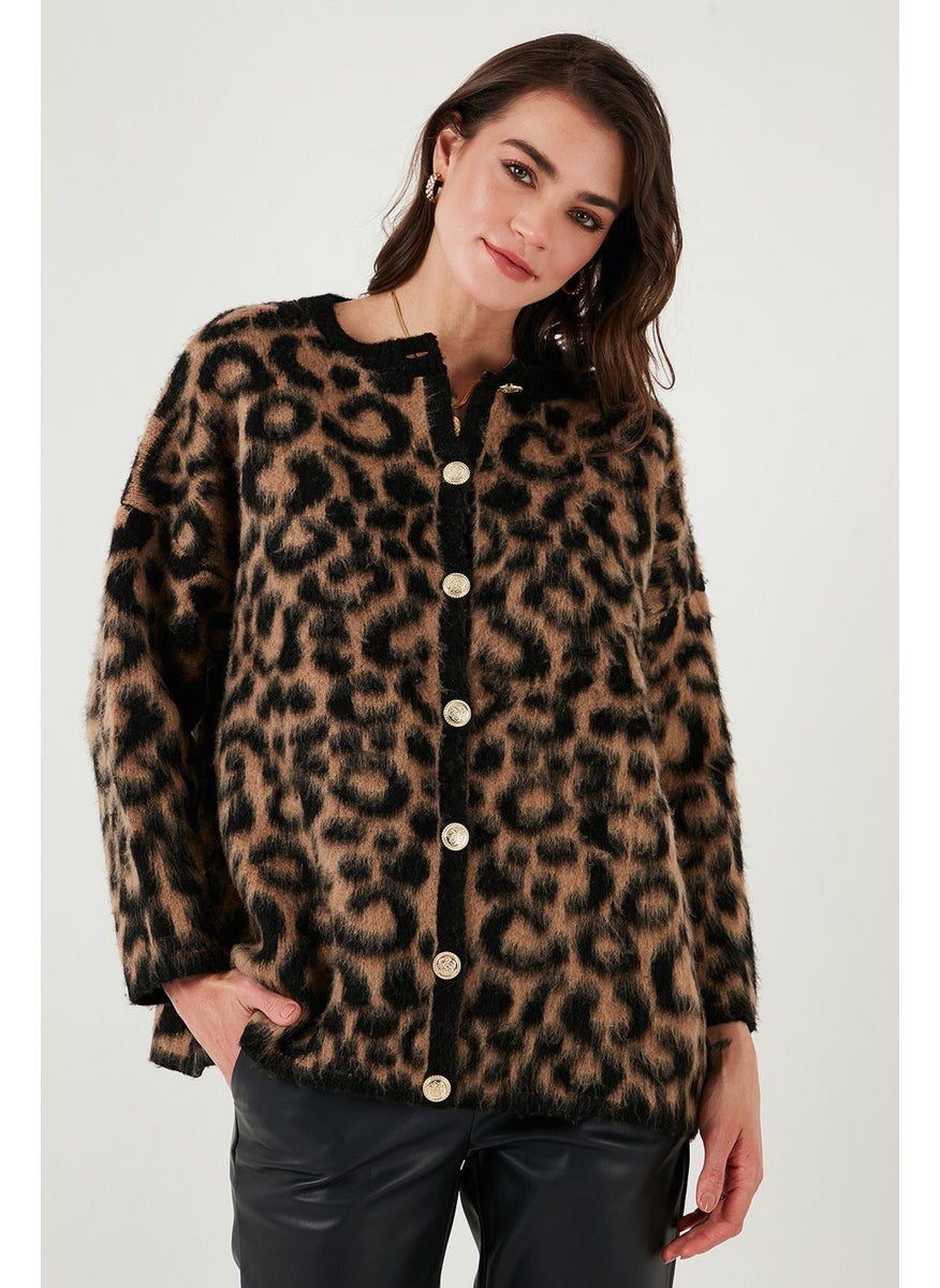 Lela Standard Fit Leopard Soft Texture Cardigan Women's CARDIGAN 4614504  - Image 4