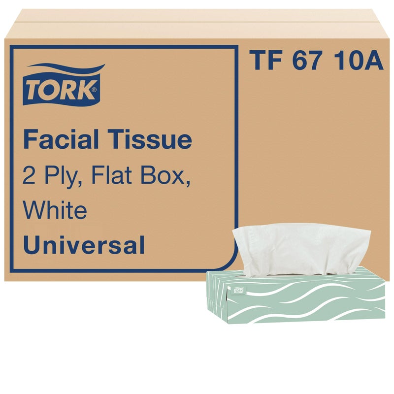 Tork Universal Facial Tissue Flat Box White Soft 2ply 30 x 100 tissues TF6710A