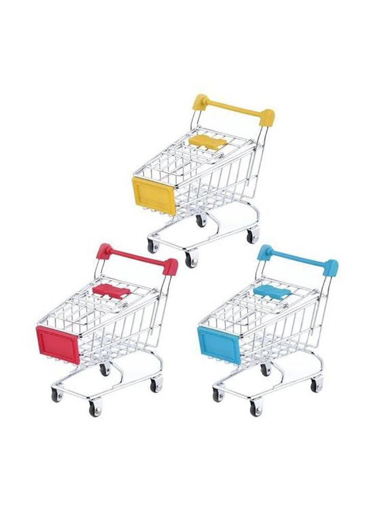 2pcs Mini Shopping Cart Supermarket - Image 1