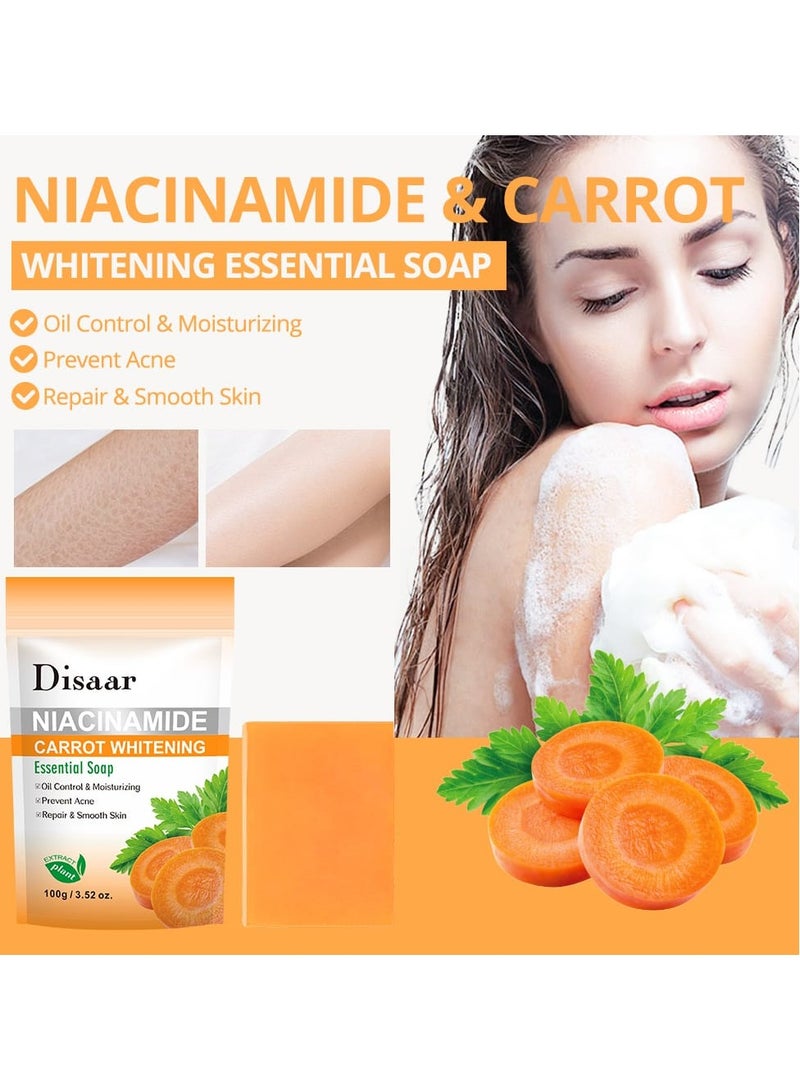 Disaar Niacinamide Carrot Whitening Essential Soap 100 g - Image 2