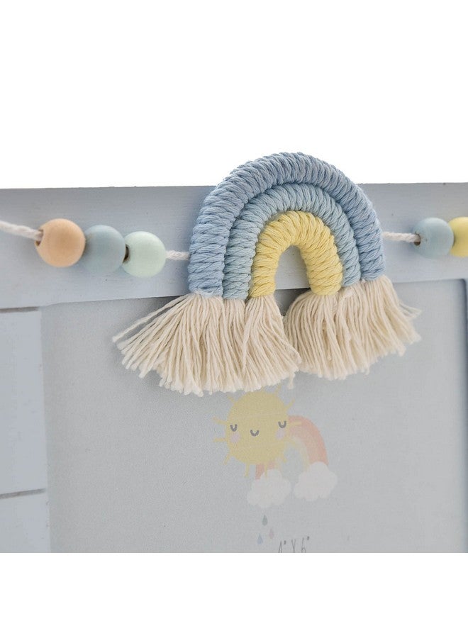 Oaktree Gifts Petit Cheri Wooden Photo Frame Macrame Rainbow Boy 4" X 6" - Image 4