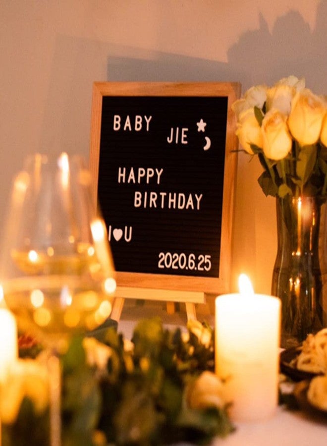 Hiflyer 9 x 9 Inch Felt Board Felt Letter Board, Changeable Message Board Word Board Letter Board Sign Bulletin Board Letters, Pregnancy Announcements Baby Announcement Sign, Valentines Day Gifts for Her - Image 2