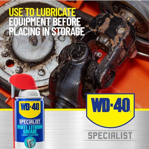 WD-40 رذاذ شحم الليثيوم الأبيض WD-40 Specialist مع أنبوب SMART STRAW لرش بطريقتين، 10 أونصة - Image 3