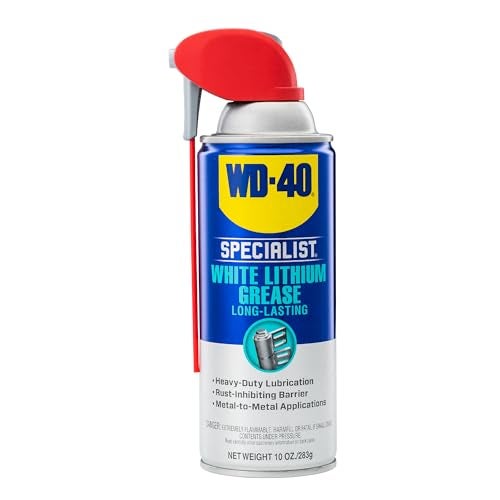 WD-40 رذاذ شحم الليثيوم الأبيض WD-40 Specialist مع أنبوب SMART STRAW لرش بطريقتين، 10 أونصة - Image 1