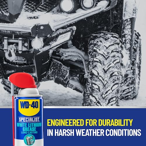 WD-40 رذاذ شحم الليثيوم الأبيض WD-40 Specialist مع أنبوب SMART STRAW لرش بطريقتين، 10 أونصة - Image 2