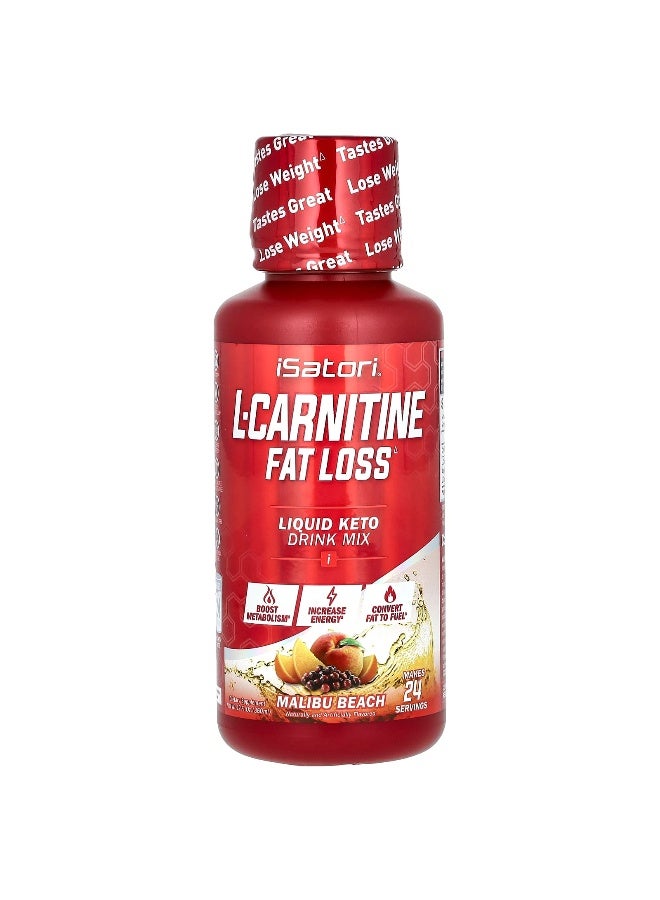 iSatori Isatori, L-Carnitine, Malibu Beach, 1.5 g, 12 fl oz (360 ml)  - Image 1