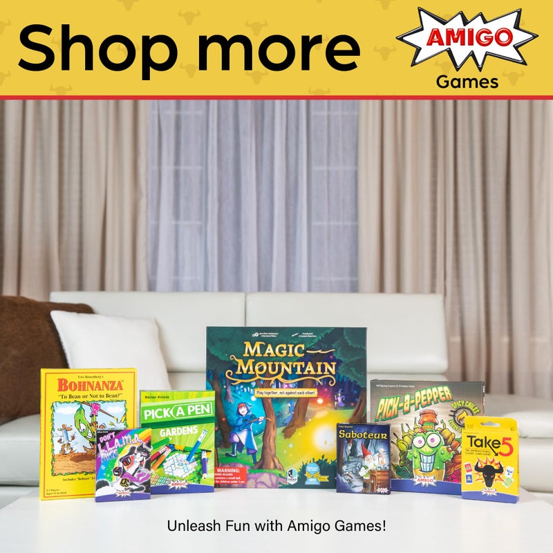 AMIGO Games Take 5 Classic Card Game â€“ The Unpredicta-Bull Easy to Learn Strategic Game of Playing Cards in a Row â€“ Perfect for Family Game Night â€“ for Kids & Adults Ages 8 & Older - Image 5