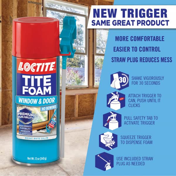 Loctite Tite Foam Window Door White Insulating Foam Sealant 12 fl oz Can 1 Pack - Image 3