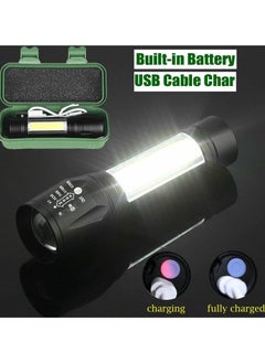 ELTRAZONE Rechargeable Mini Torch Portable Flashlight – Ultra-Bright Handheld Pocket Light with COB Side Lantern, High-Powered Travel Torch for Camping, Fishing & Travelling​  - Image 5